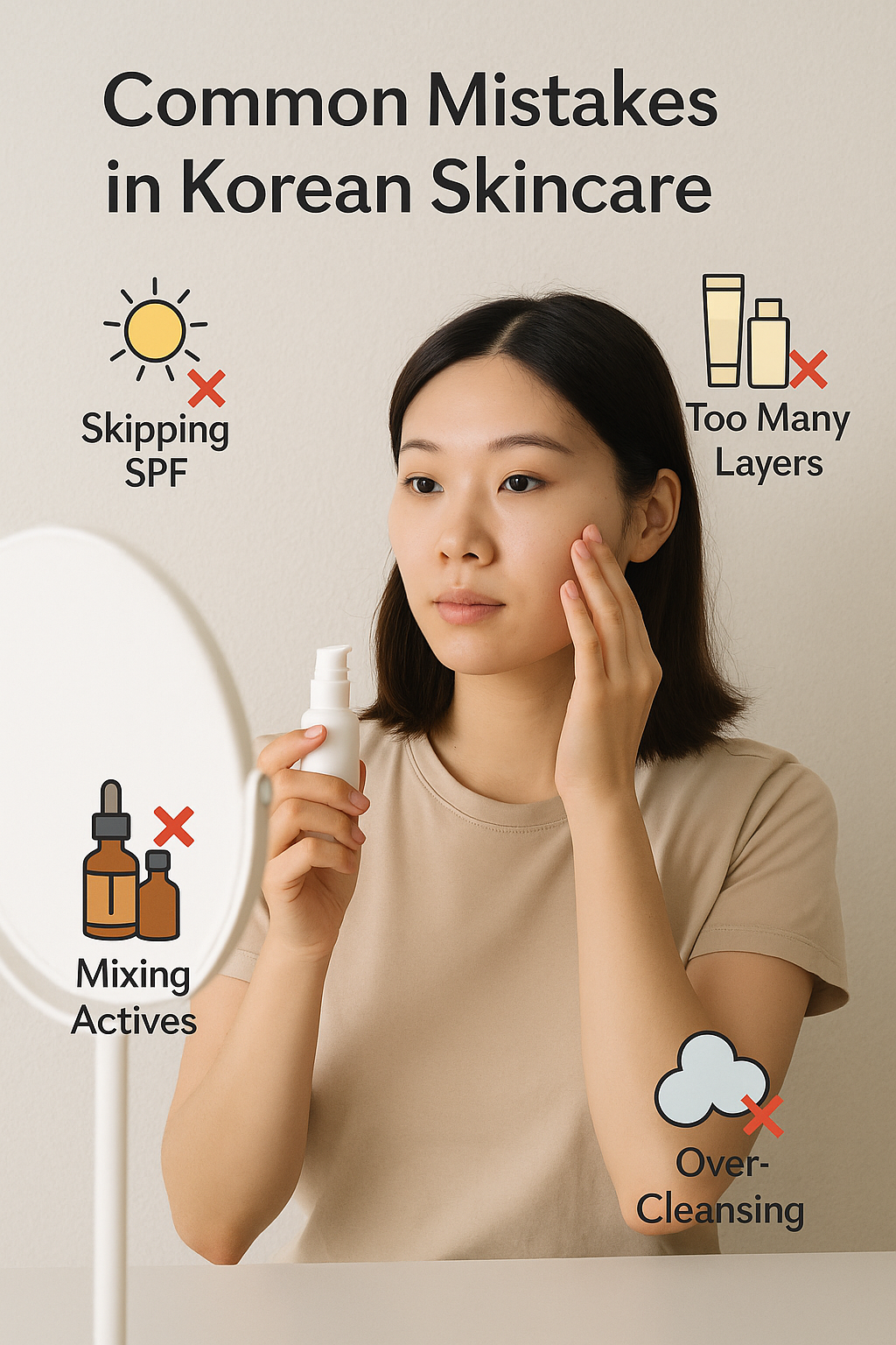 common mistakes in korean skincare