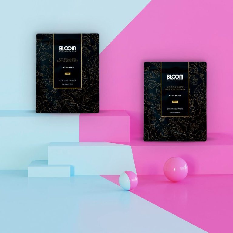 Подмладяваща маска за лице и шия от биоцелулоза Bloom Anti-age Bio Cellulose Mask Face&Neck Mask