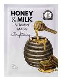 Brightening sheet mask with milk and honey BOM Honey & Milk Vitamin Mask - Koreancare