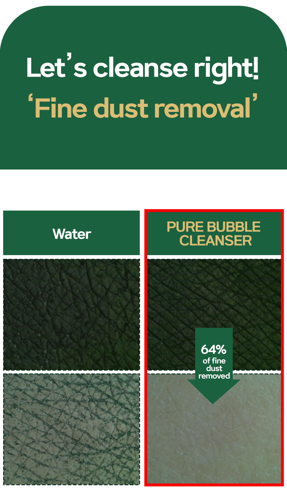 Facial cleansing foam (replenishment sachets) REFILL POWDER pouch – DIVE TO GREEN 3x3,2g - Koreancare