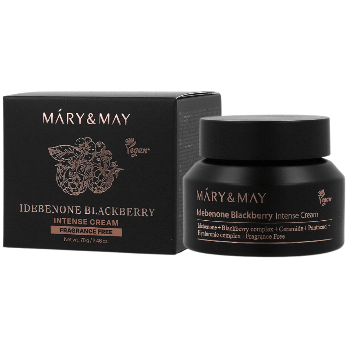 Face cream with blackberries and idebenone Mary&May Idebenone Blackberry Intense cream - Koreancare