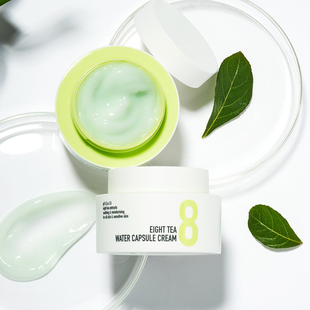 Cream for sensitive skin with 8 tea extracts BOM Eight Tea Water Capsule Cream - Koreancare