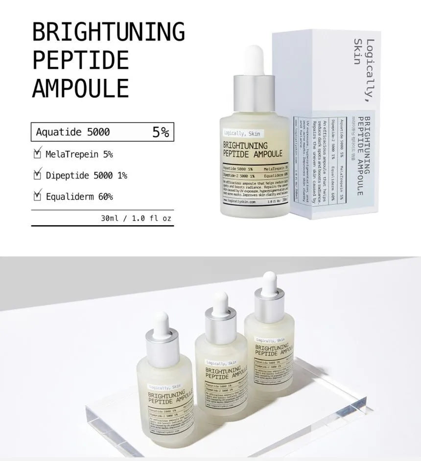 Logically Skin Brightening Peptide Ampoule 30ml - Koreancare