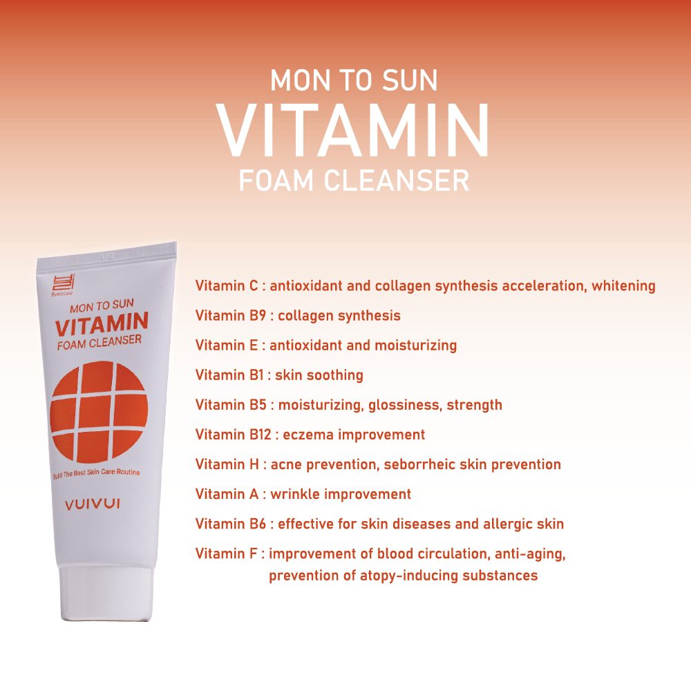 Καθαριστικός αφρός με βιταμίνες Mon To Sun Foam Cleanser Vitamin