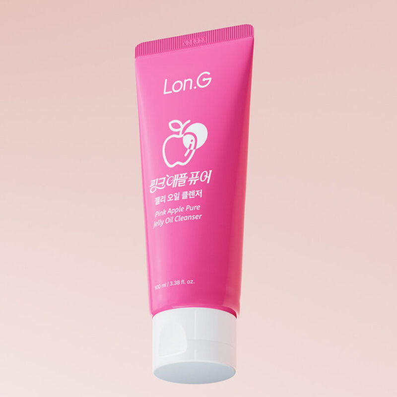 Lon.G Pink Apple Pure Jelly Oil Cleanser jelly oil texture close-up