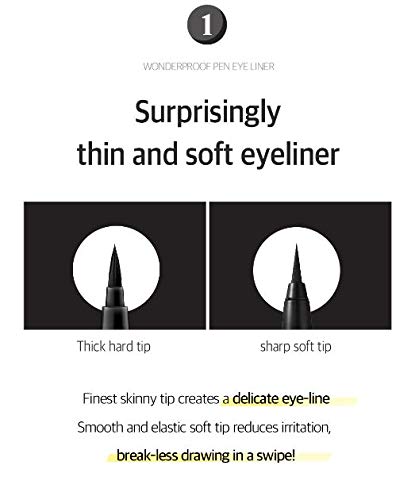 Waterproof eyeliner BOM Wonderproof pen eye liner - Koreancare