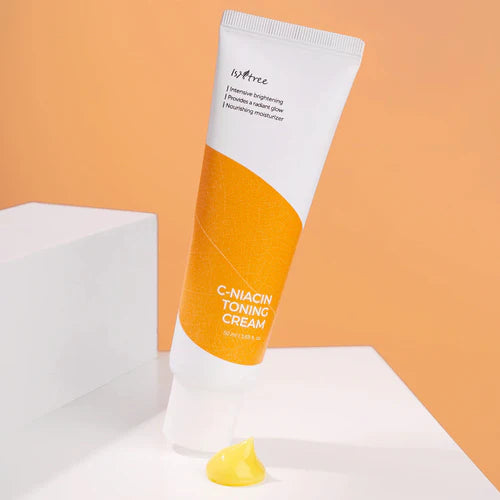Αποχρωματιστική κρέμα προσώπου για σκοτεινές κηλίδες και ουλές από ακμή Isntree C-Niacin Toning Cream