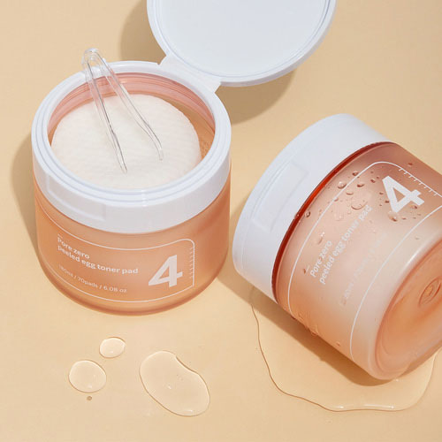 Exfoliating toner pads Numbuzin No,4 Pore Zero Peeled Egg Toner Pad - Koreancare