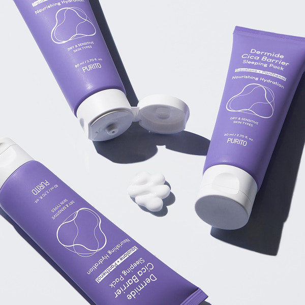 Noćna hidratantna maska Purito Dermide Cica Barrier Sleeping Pack