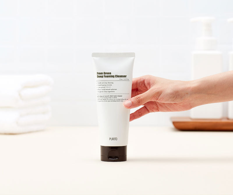 Purito a Green Deep Foaming Cleanserből