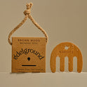 Wooden scalp massager Edelground Brown - Koreancare