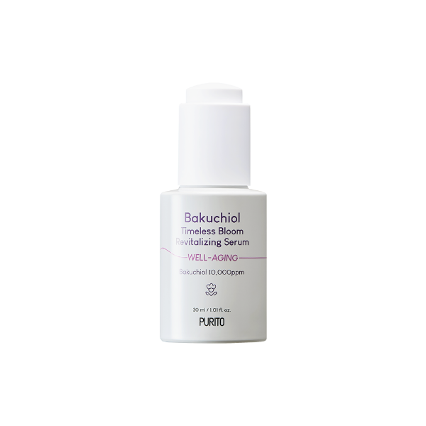 Face serum with bakuchiol PURITO Bakuchiol Timeless Bloom Revitalizing Serum
