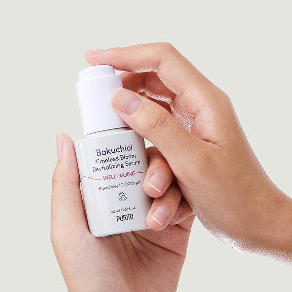 Face serum with bakuchiol PURITO Bakuchiol Timeless Bloom Revitalizing Serum
