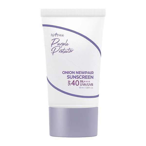 Crema solare viso con cipolla Isntree Purple Protector Onion Newpair Sunscreen SPF 40 PA+++ UVA/UVB 50ml