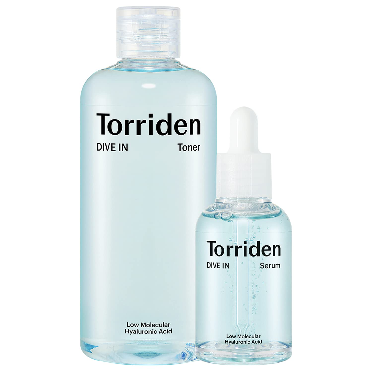 Torriden DIVE-IN toner+serum set with low molecular weight hyaluronic acid