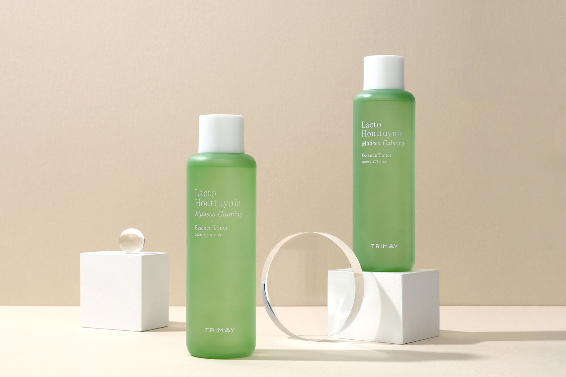 Trimay calming essence toner with houttuynia and cica ingredients