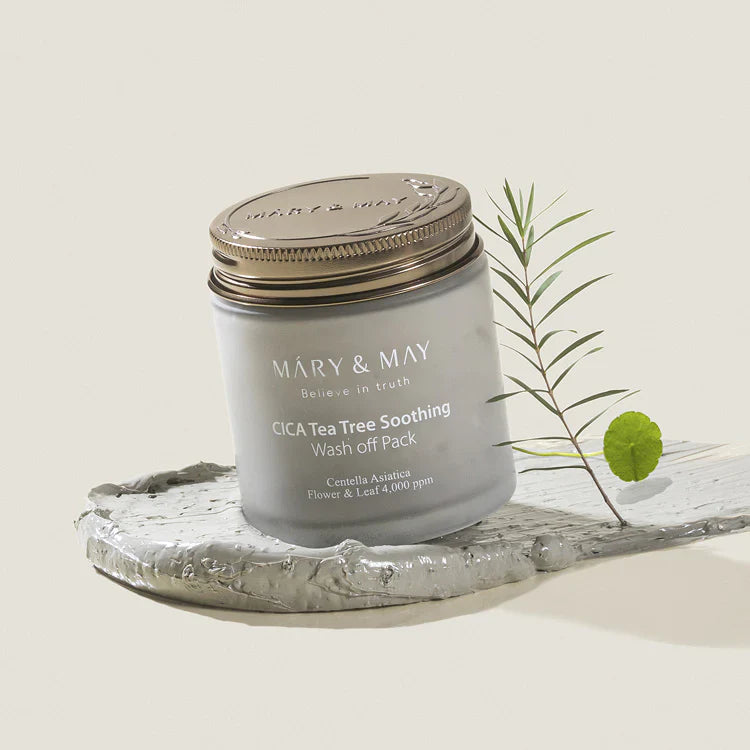 Soothing clay facial mask with centella