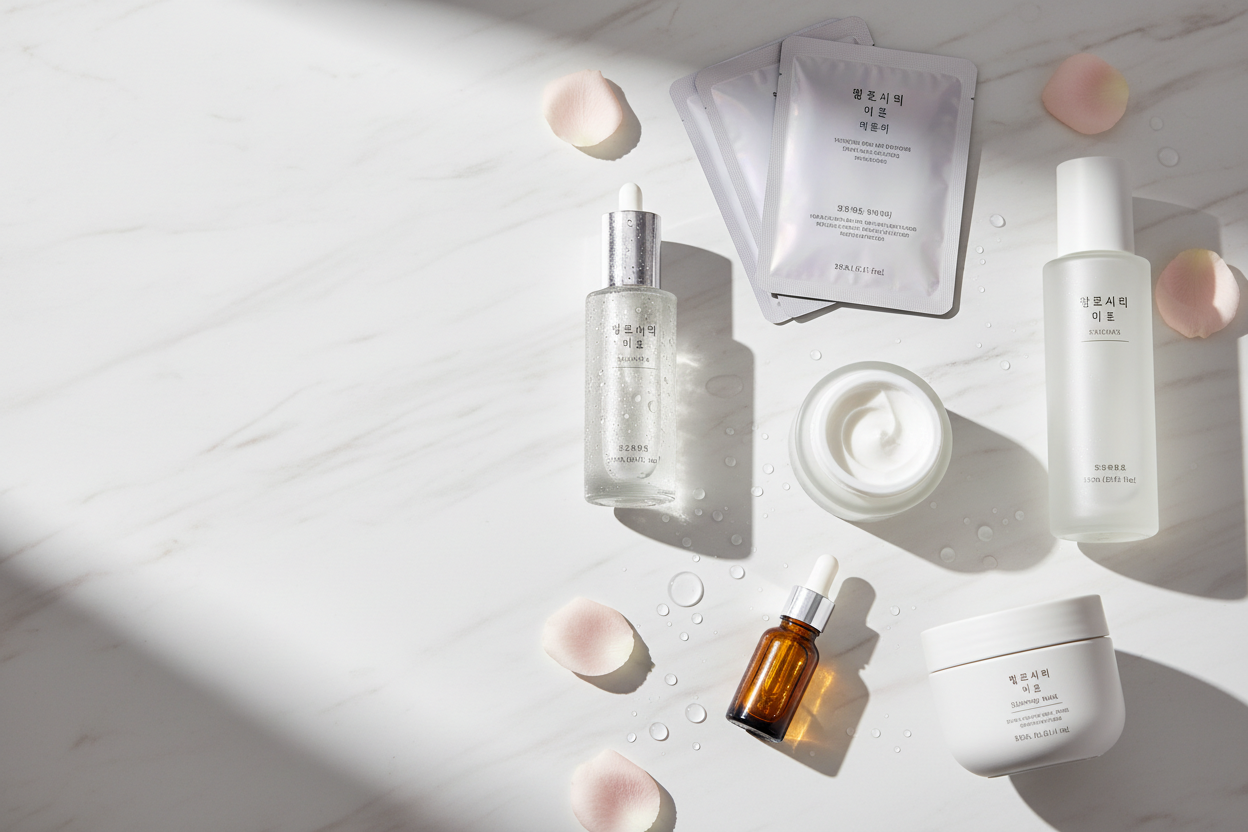 Dry Skin routine with Korean Cosmetics