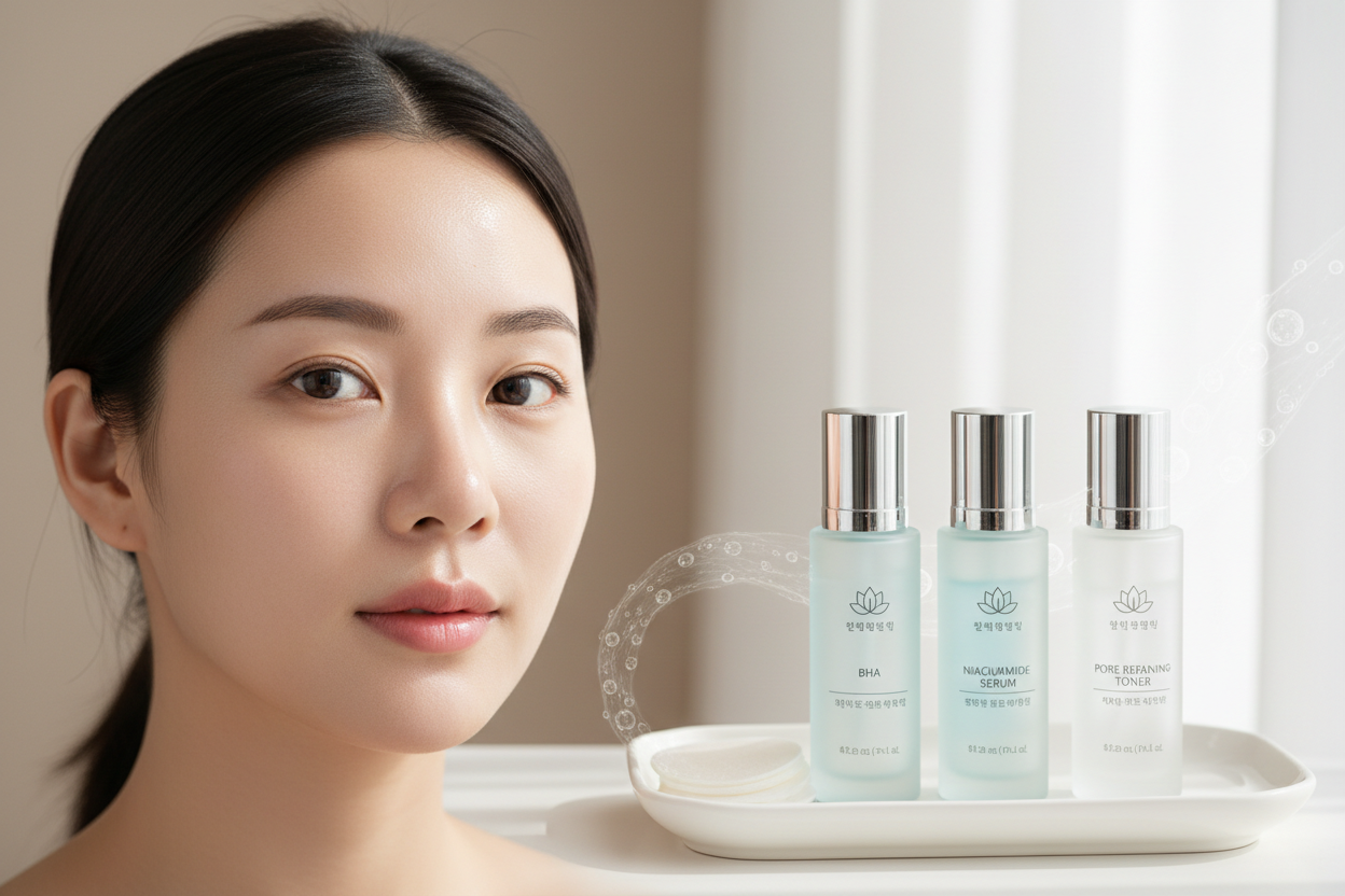 How to Minimize Enlarged Pores: BHA, Niacinamide &  Exfoliation