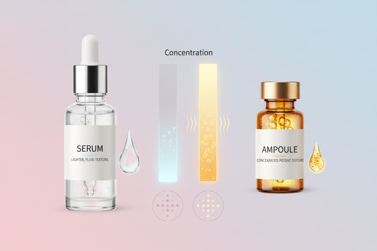 Serum vs Ampoule Difference: Concentration and Usage Guide | KoreanCare