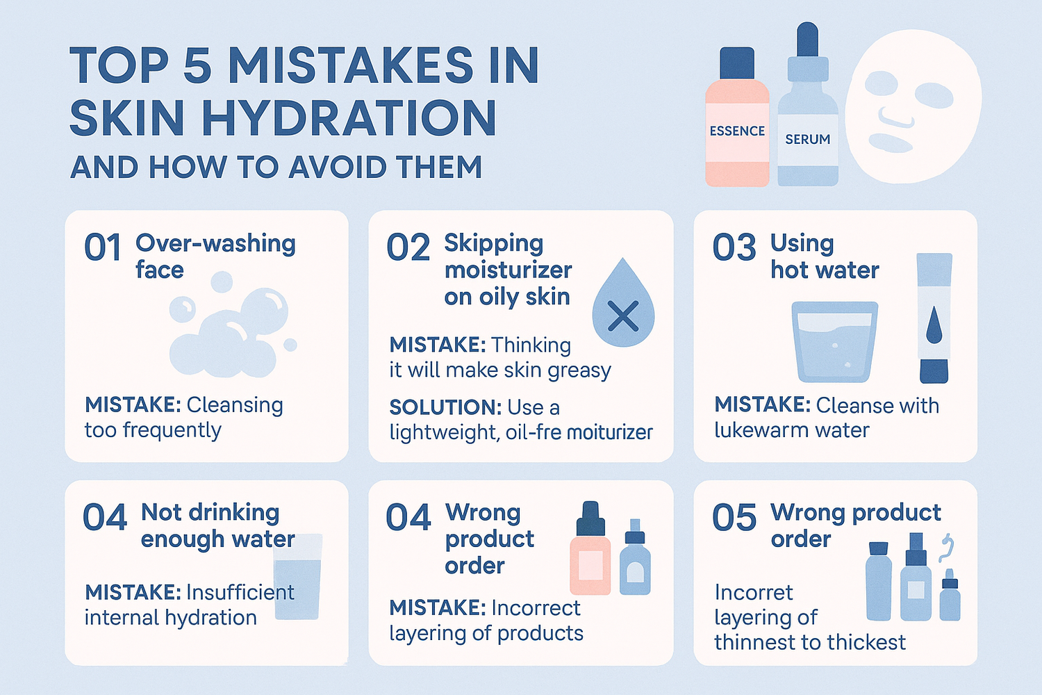 Top 5 Mistakes in Skin Hydration and How to Avoid Them