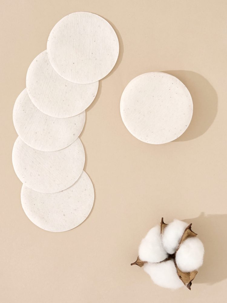 Tamponok 100% természetes pamut - 60 db, BOM The Real Cotton Pads 
