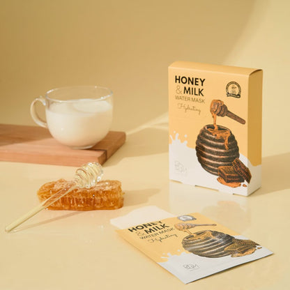 Hydrating sheet mask with milk and honey BOM Honey & Milk Water Mask Hydrating