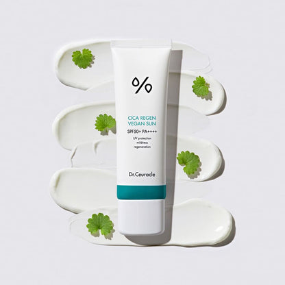 Soothing and Hydrating Sunscreen Cream Dr. Ceuracle Cica Regen Vegan Sun SPF50+ PA++++ 50ml