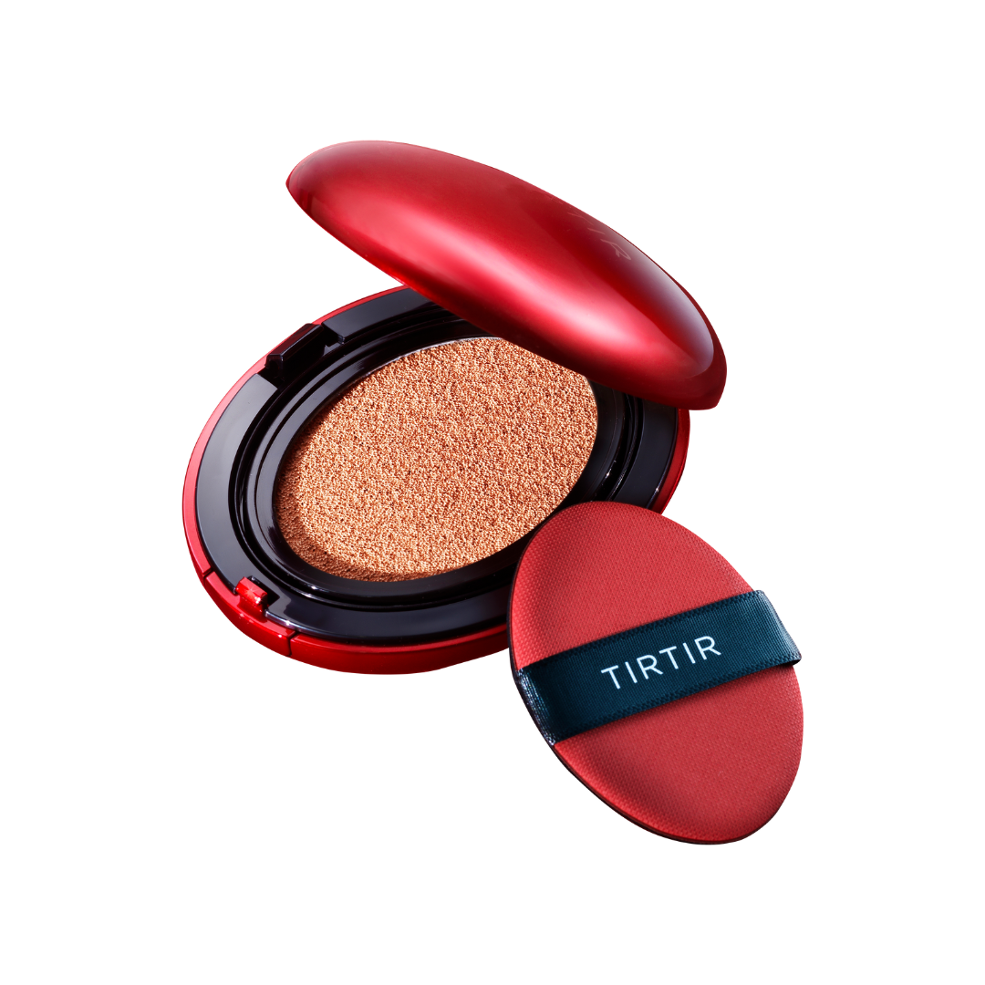 Brightening face powder with UV protection TIRTIR Mask Fit Red Cushion MINI SPF40 PA++