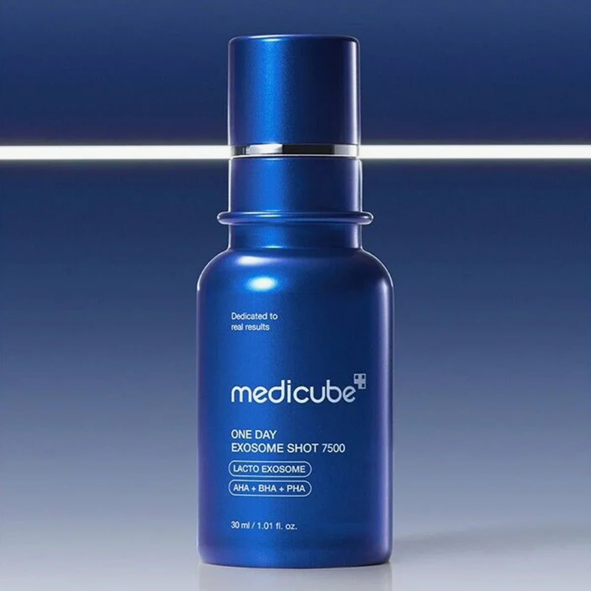 Medicube ONE DAY EXOSOME SHOT Pore Ampoule 7500 key ingredients infographic