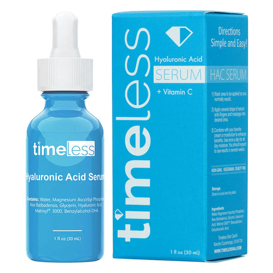 Ser cu acid hialuronic și vitamina C Timeless Hyaluronic Acid + Vitamin C Serum 30ml