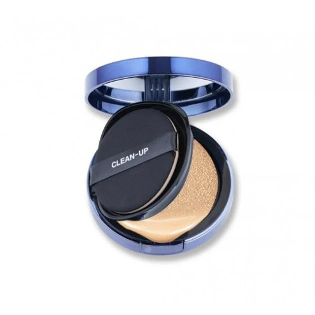 Foundation με υψηλή προστασία από τον ήλιο CUSKIN Clean-Up Skin Fit Cushion SPF 50+ PA +++