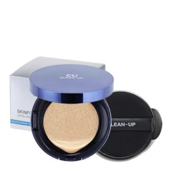 Magas fényvédő alapozó CUSKIN Clean-Up Skin Fit Cushion SPF 50+ PA +++