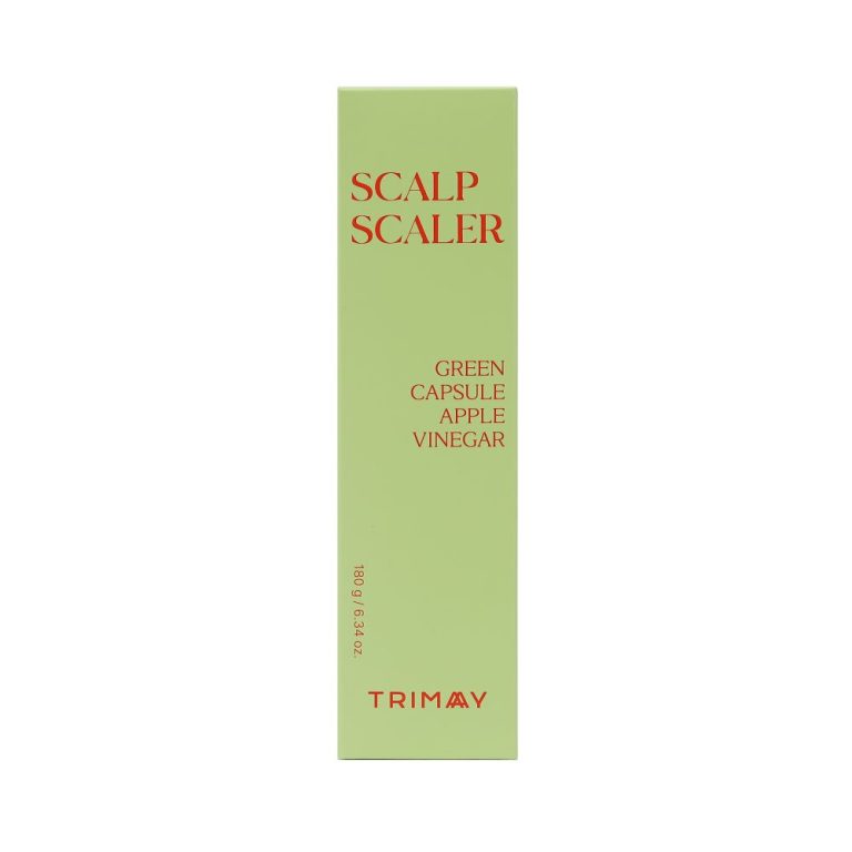 Scalp Exfoliator with Tea Tree and Apple Vinegar Trimay Green Capsule Apple Vinegar Scalp Scaler