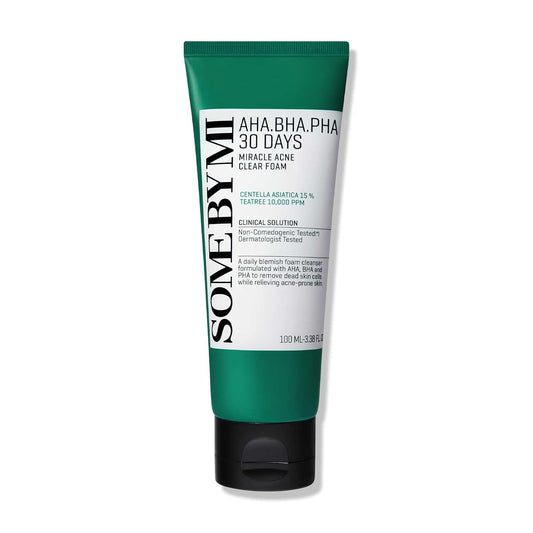 Mousse nettoyante contre l’acné SOME BY MI AHA BHA PHA 30 Days Miracle Acne Clear Foam