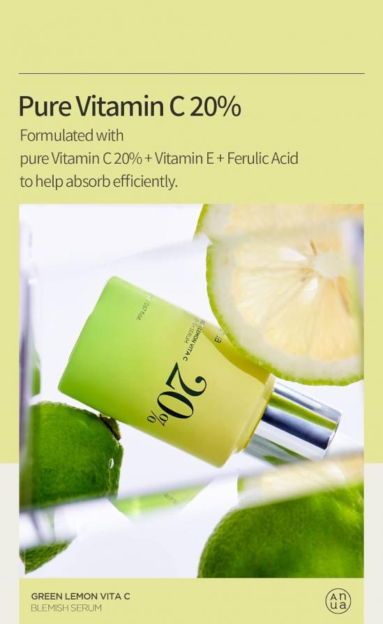 ANUA GREEN LEMON VITAMIN C BLEMISH SERUM 20g