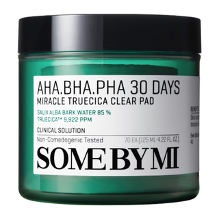Peeling Toner Pads für Poren Some BY MI Aha.bha.pha 30 Days Miracle Truecica Clear PAD 70St