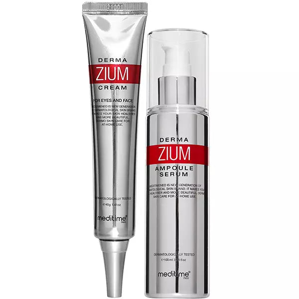 MEDITIME DERMA ZIUM serum and cream set