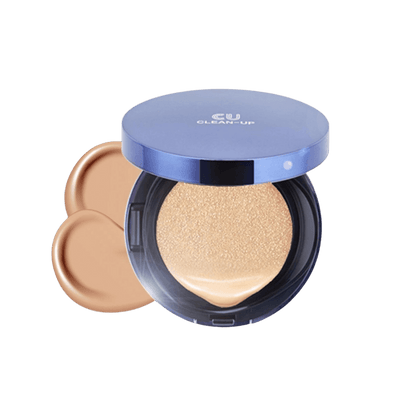 Tekući puder s visokom sunčanom zaštitom CUSKIN Clean-Up Skin Fit Cushion SPF 50+ PA +++
