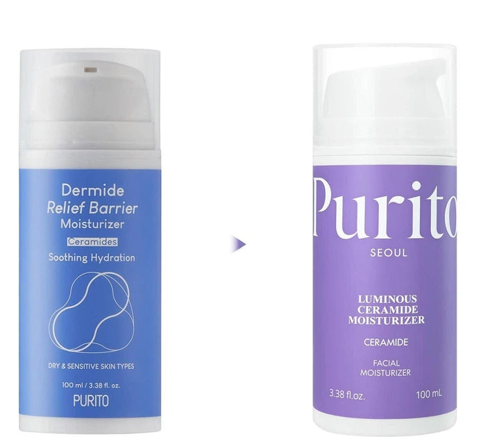 PURITO Dermide Relief Barrier Moisturizer with ceramides product packaging