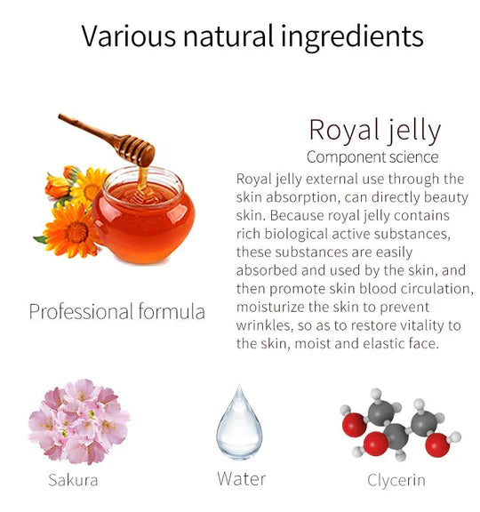 Mitomo Cleansing and Brightening Face Mask with Royal Jelly + Japanese Cherry Blossom Extract