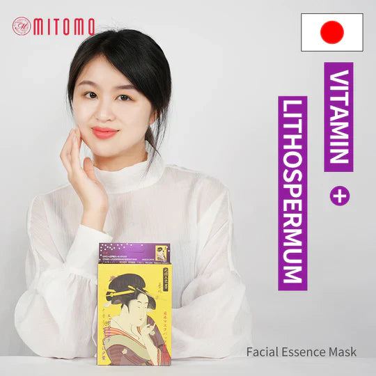 Mitomo Nourishing and firming face mask with vitamin complex and Lithospermum