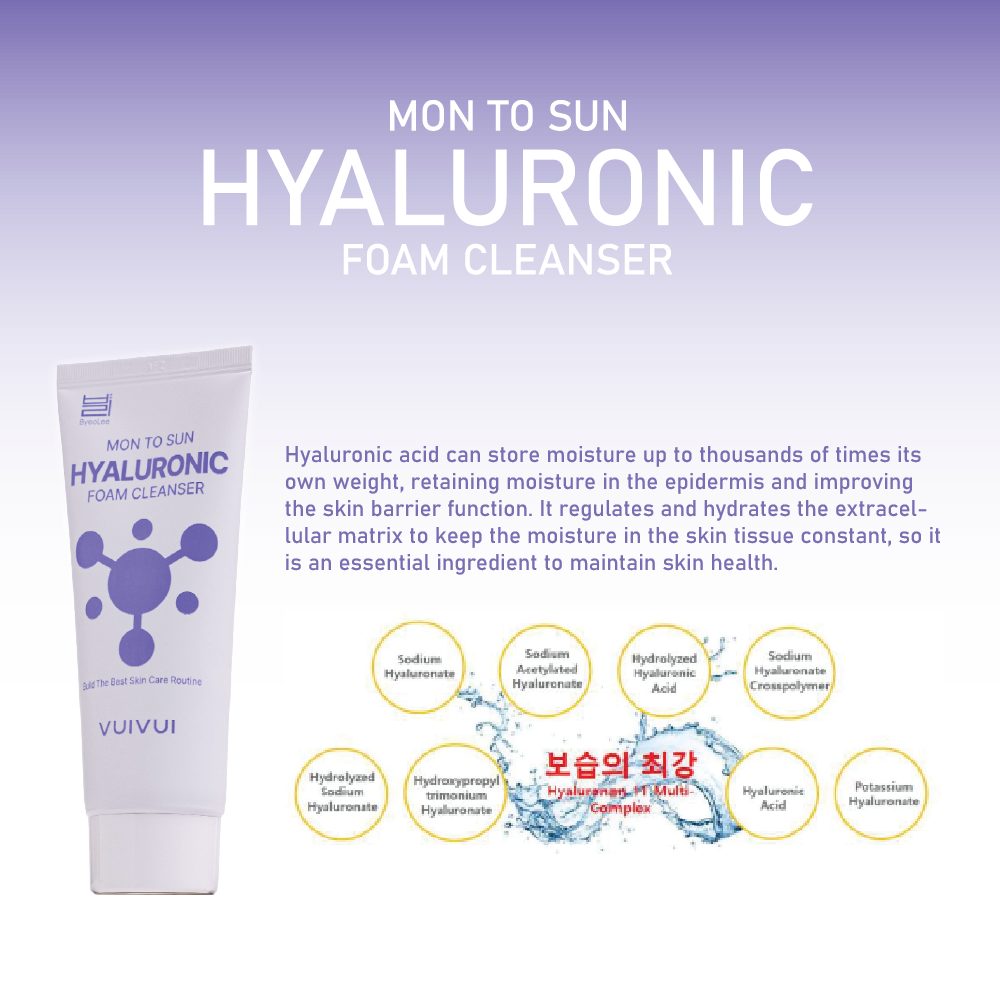 Cleansing foam with hyaluronic acid Mon To Sun Foam Cleanser Hyaluronic