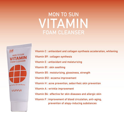 Čistač u pjeni s vitaminima Mon To Sun Foam Cleanser Vitamin