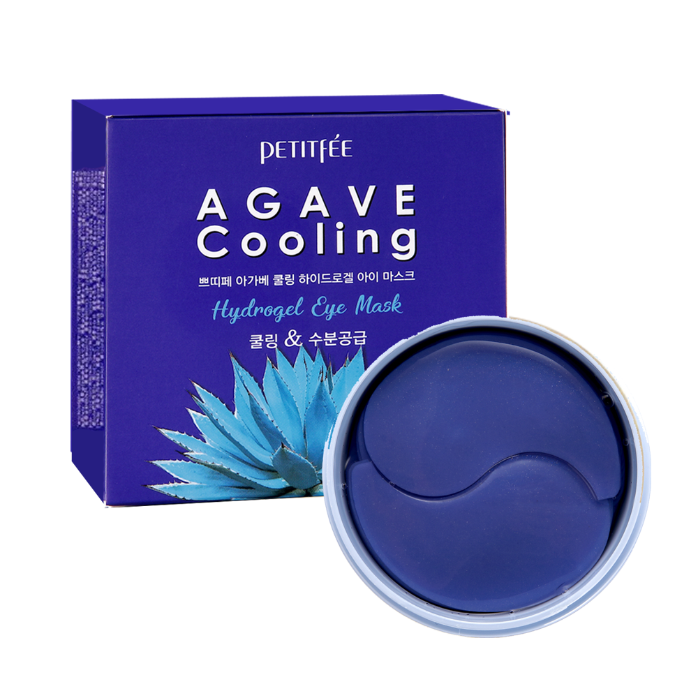 Pachete pentru ochi intens hidratante Petitfee Agave Cooling Hydrogel Eye Patch