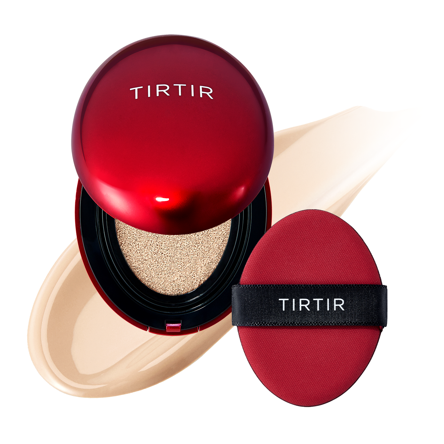 Brightening face powder with UV protection TIRTIR Mask Fit Red Cushion MINI SPF40 PA++