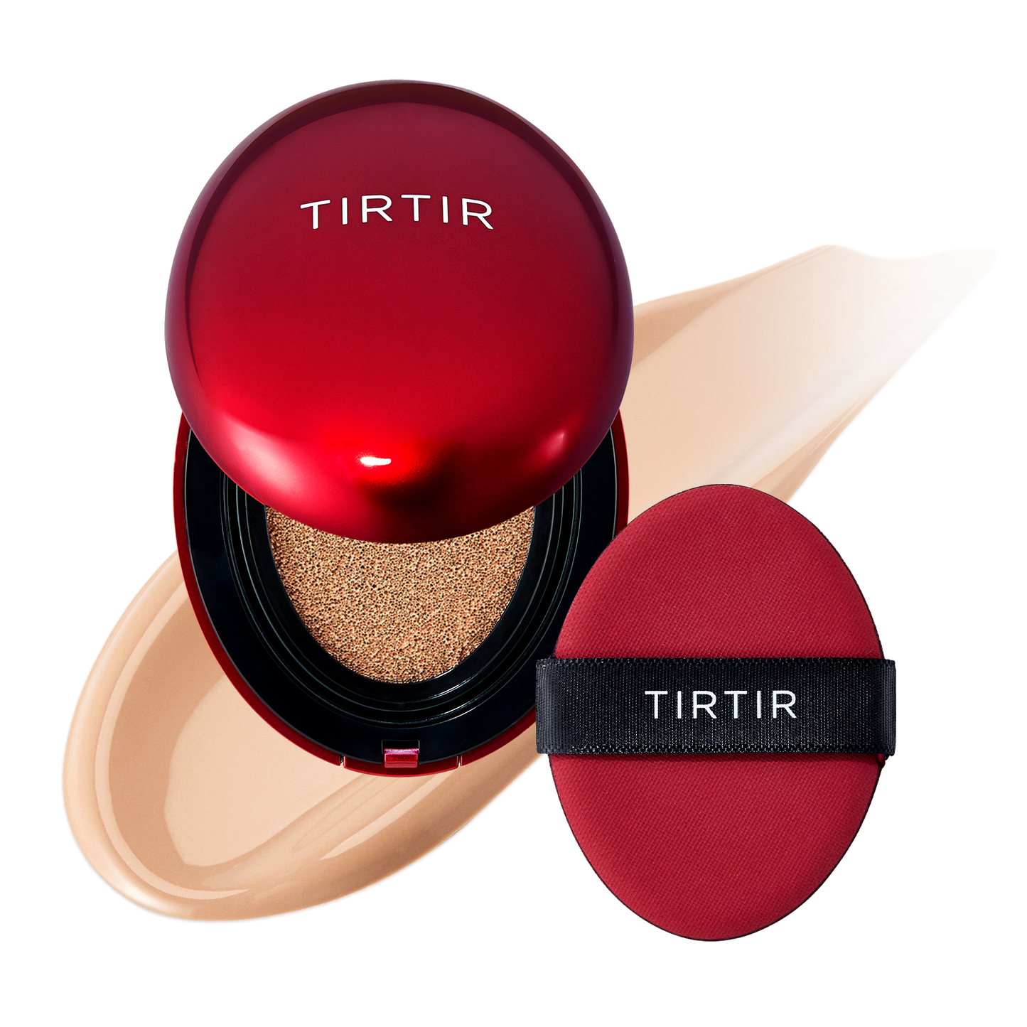 Brightening face powder with high coverage TIRTIR Mask Fit Red Cushion Foundation