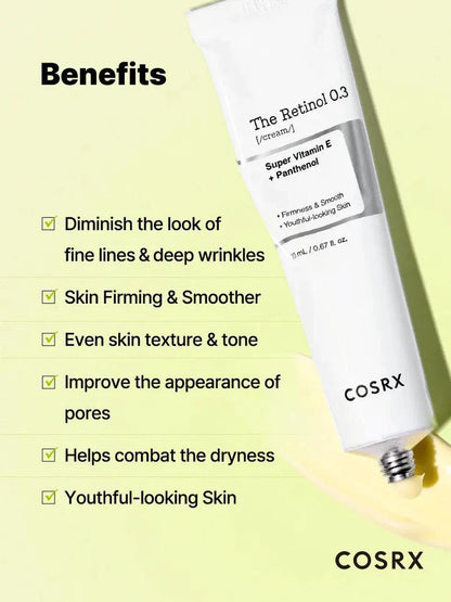 Κρέμα προσώπου με ρετινόλη COSRX The Retinol 0,3% Cream