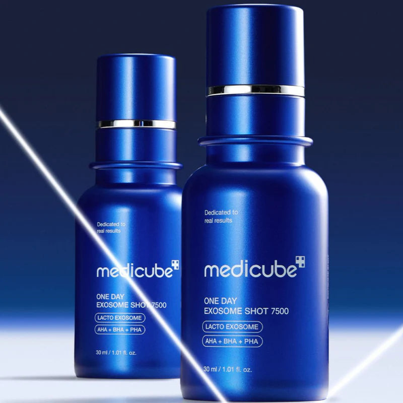 Medicube ONE DAY EXOSOME SHOT Pore Ampoule 7500 milky serum texture swatch