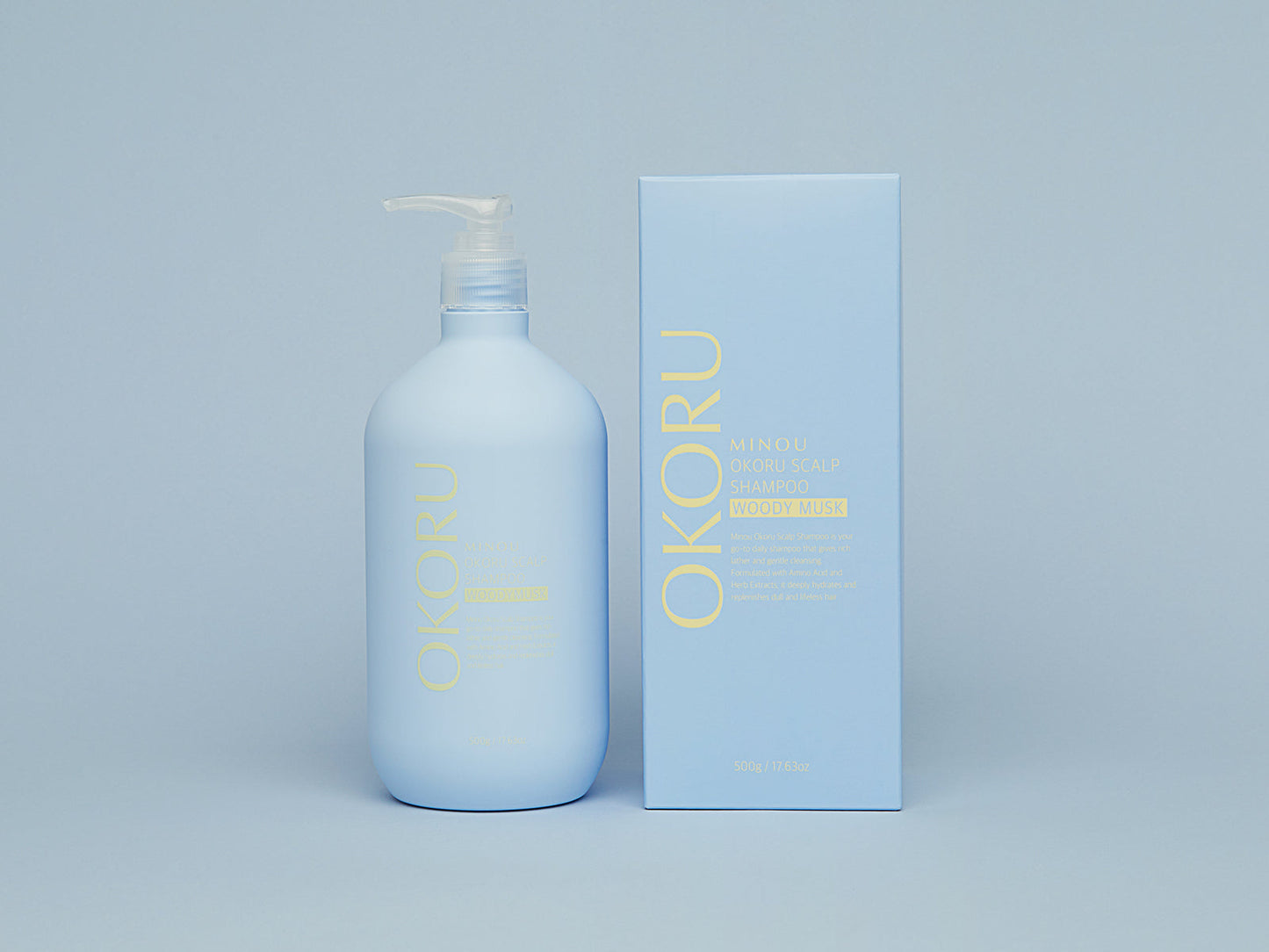 Šampon s dugotrajnom aromom mošusa OKORU SCALP SHAMPOO – WOODY MUSK 